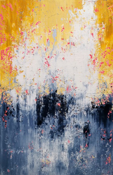 Картина под названием "Abstract 1202" - Alex Senchenko, Подлинное произведение искусства, Акрил Установлен на Деревянная рам…