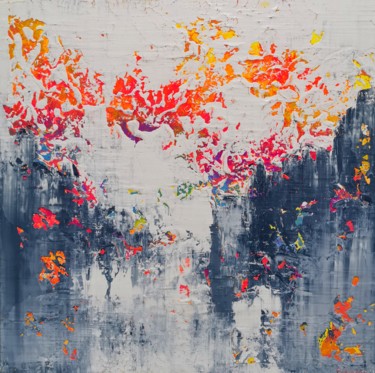 Картина под названием "Abstract 1232" - Alex Senchenko, Подлинное произведение искусства, Акрил Установлен на Деревянная рам…