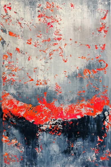 Картина под названием "Abstract 2110" - Alex Senchenko, Подлинное произведение искусства, Акрил Установлен на Деревянная рам…