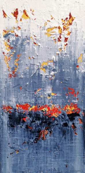 Картина под названием "Abstract 2125" - Alex Senchenko, Подлинное произведение искусства, Акрил Установлен на Деревянная рам…