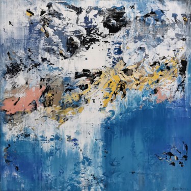 Картина под названием "Abstract 2152" - Alex Senchenko, Подлинное произведение искусства, Акрил Установлен на Деревянная рам…