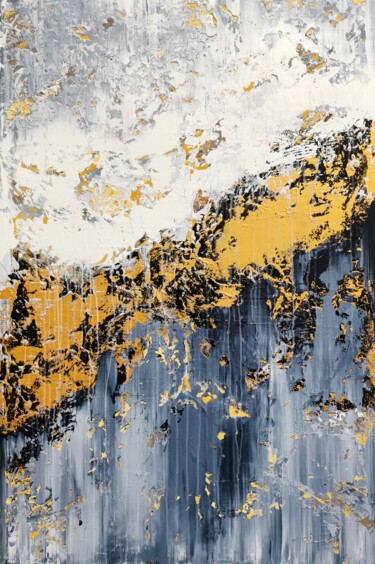 Картина под названием "Abstract 2227" - Alex Senchenko, Подлинное произведение искусства, Акрил Установлен на Деревянная рам…