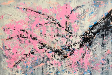 Картина под названием "Abstract 2228" - Alex Senchenko, Подлинное произведение искусства, Акрил Установлен на Деревянная рам…