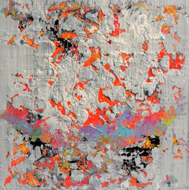 Картина под названием "Abstract 2239" - Alex Senchenko, Подлинное произведение искусства, Акрил Установлен на Деревянная рам…