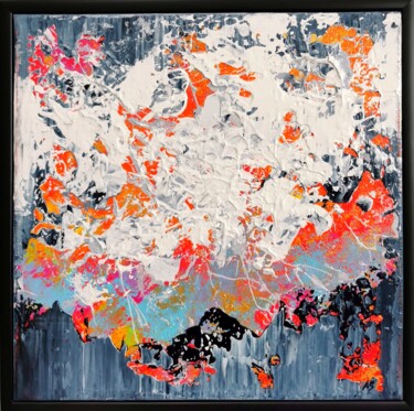 Картина под названием "Abstract 2263" - Alex Senchenko, Подлинное произведение искусства, Акрил Установлен на Деревянная рам…