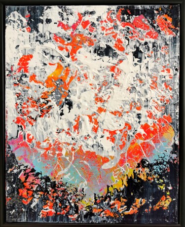 Картина под названием "Abstract 2266" - Alex Senchenko, Подлинное произведение искусства, Акрил Установлен на Деревянная рам…