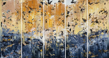Картина под названием "Abstract 22125" - Alex Senchenko, Подлинное произведение искусства, Акрил Установлен на Деревянная ра…