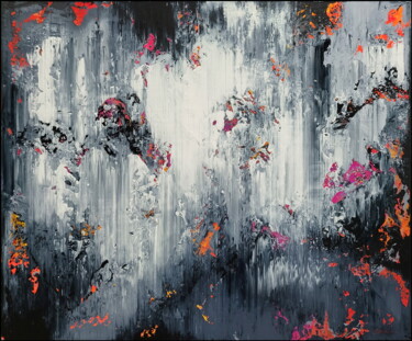 Картина под названием "Abstract 22134" - Alex Senchenko, Подлинное произведение искусства, Акрил Установлен на Деревянная ра…