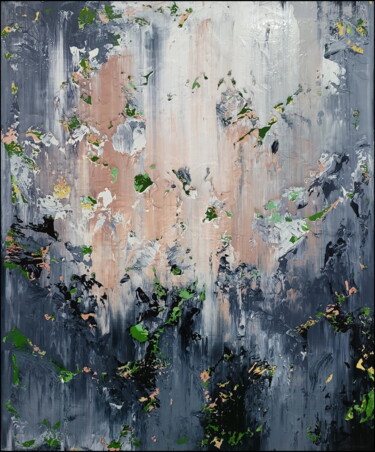 Картина под названием "Abstract 22135" - Alex Senchenko, Подлинное произведение искусства, Акрил Установлен на Деревянная ра…