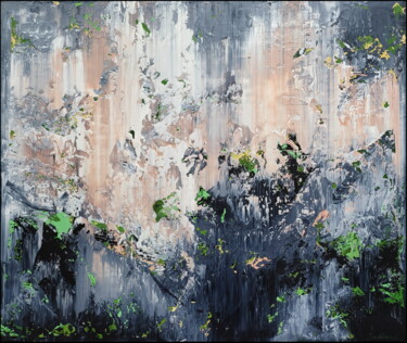 Картина под названием "Abstract 22136" - Alex Senchenko, Подлинное произведение искусства, Акрил Установлен на Деревянная ра…