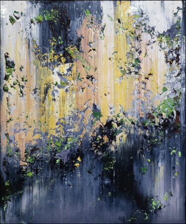 Картина под названием "Abstract 22141" - Alex Senchenko, Подлинное произведение искусства, Акрил Установлен на Деревянная ра…