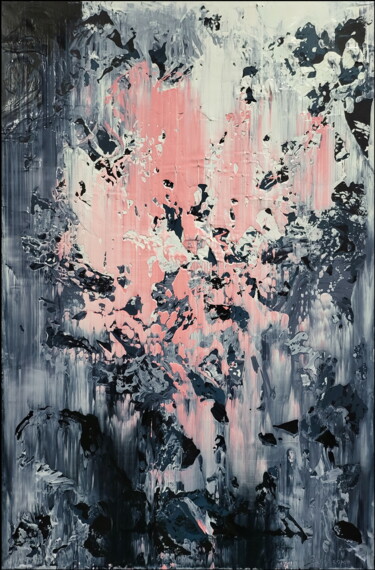 Картина под названием "Abstract 22159" - Alex Senchenko, Подлинное произведение искусства, Акрил Установлен на Деревянная ра…