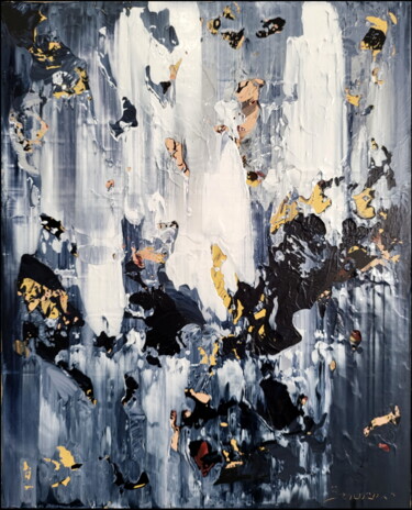 Картина под названием "Abstract 2343" - Alex Senchenko, Подлинное произведение искусства, Акрил Установлен на Деревянная рам…