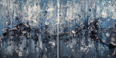 Картина под названием "Abstract 2380" - Alex Senchenko, Подлинное произведение искусства, Акрил Установлен на Деревянная рам…