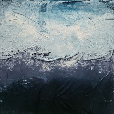 Ζωγραφική με τίτλο "Abstract 2384" από Alex Senchenko, Αυθεντικά έργα τέχνης, Ακρυλικό Τοποθετήθηκε στο Ξύλινο φορείο σκελετό