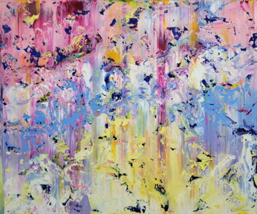 Картина под названием "Abstract 23101" - Alex Senchenko, Подлинное произведение искусства, Акрил Установлен на Деревянная ра…