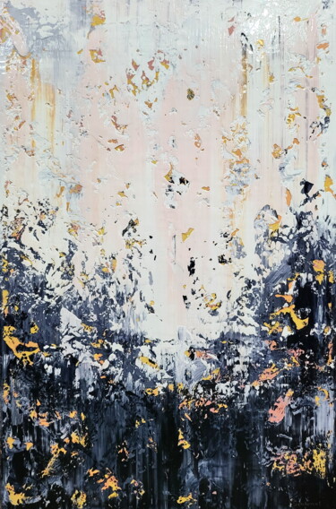 Картина под названием "Abstract 2415" - Alex Senchenko, Подлинное произведение искусства, Акрил Установлен на Деревянная рам…