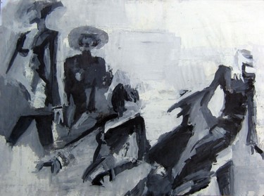 Painting titled "models" by Anatoliy Seng, Original Artwork