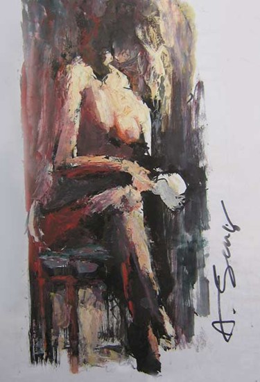 Painting titled "model 0125" by Anatoliy Seng, Original Artwork