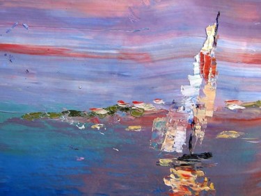 Painting titled "sail" by Anatoliy Seng, Original Artwork, Oil