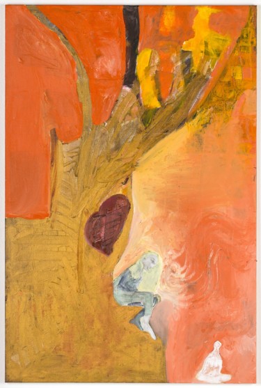 Malerei mit dem Titel "Méditation" von Agnès Marty, Original-Kunstwerk, Acryl