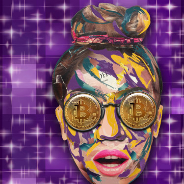 Digital Arts titled "Bitcoin" by Olga Sennikova, Original Artwork, Digital Painting