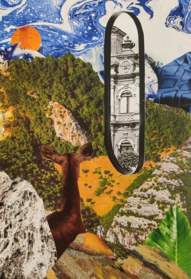 Mirror Collages intitulée "Mirror" par Olga Sennikova, Œuvre d'art originale, Collages