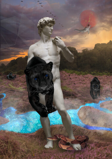 Arts numériques intitulée "David" par Olga Sennikova, Œuvre d'art originale, Peinture numérique