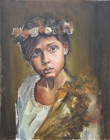 "Taçlı kız" başlıklı Tablo Şenol Karakaya tarafından, Orijinal sanat