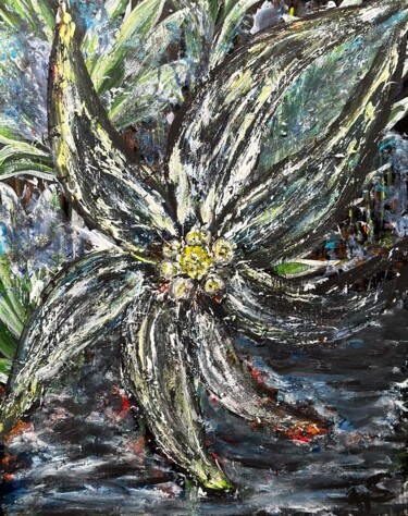 Painting titled "EDELWEISS" by Sensorial, Original Artwork, Acrylic