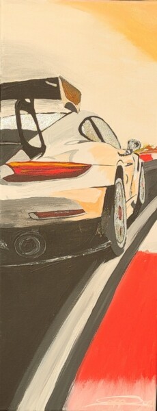Картина под названием "Porsche 991 Gt3 RS…" - Sepp Wörle, Подлинное произведение искусства, Акрил