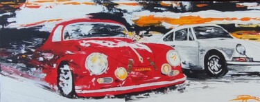 Pintura titulada "Acrylbild Porsche 9…" por Sepp Wörle, Obra de arte original, Acrílico