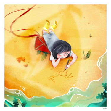 Souviens-toi de rêver Arts numériques intitulée "Souviens-toi de rêv…" par Seppyo, Œuvre d'art originale, Peinture numérique