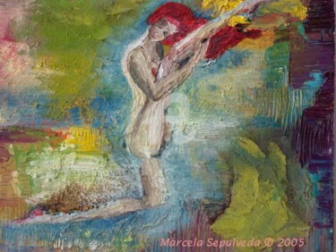 Painting titled "Bailarina" by Marcela, Original Artwork