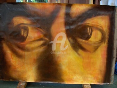 Painting titled "Eyes" by Marcela, Original Artwork