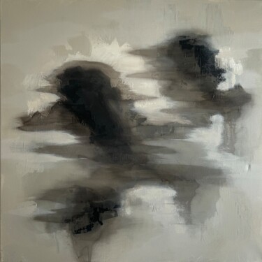 Pintura intitulada "storm over the moun…" por Serafima Bajdan, Obras de arte originais, Acrílico