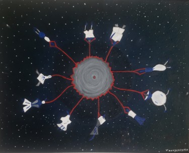 Peinture intitulée "9 plus 1 au carrous…" par Sergiy Vdovychenko, Œuvre d'art originale, Huile
