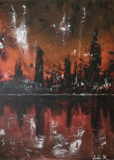 Painting titled "4" by Serdar Kisacik, Original Artwork, Acrylic