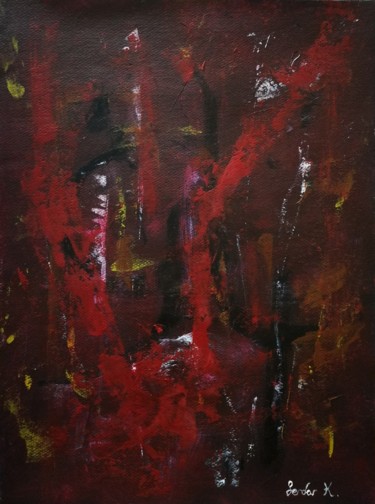 Painting titled "Unnamed" by Serdar Kisacik, Original Artwork, Acrylic