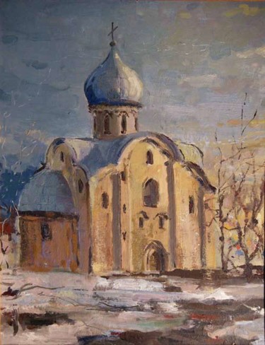 Картина под названием "Церковь Власия" - Лариса Серебренникова, Подлинное произведение искусства