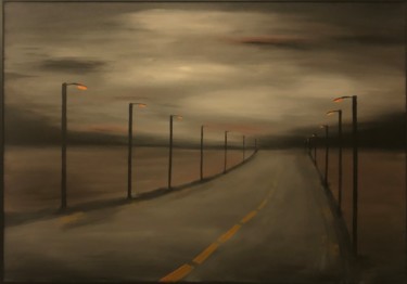 Painting titled "THE ROAD" by Serefnur Ozturk, Original Artwork, Acrylic