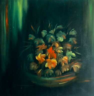 Painting titled "FLOWERS" by Serefnur Ozturk, Original Artwork, Acrylic