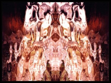 Arts numériques intitulée "symétrie03" par Serein, Œuvre d'art originale, Peinture numérique