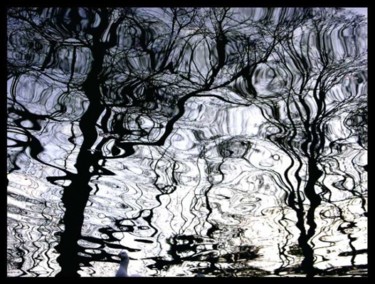 Peinture intitulée "reflet d' eau 18" par Serein, Œuvre d'art originale, Huile