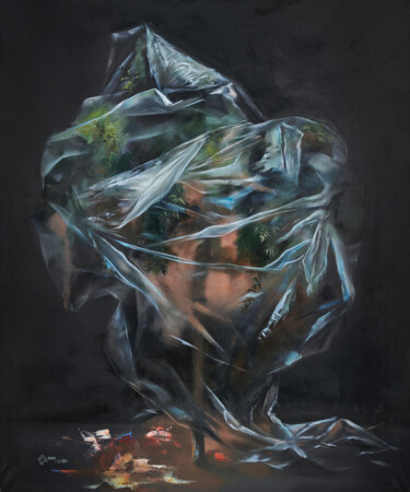 Pintura titulada "Respiro" por Serena Battisti, Obra de arte original, Oleo Montado en Bastidor de camilla de madera