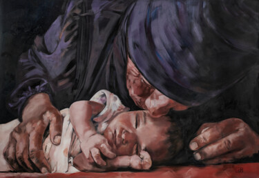 Pintura titulada "Omaggio a Madre Ter…" por Serena Battisti, Obra de arte original, Oleo