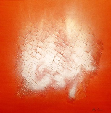 Pittura intitolato "Metallic Orange" da Serena Corrao, Opera d'arte originale, Olio