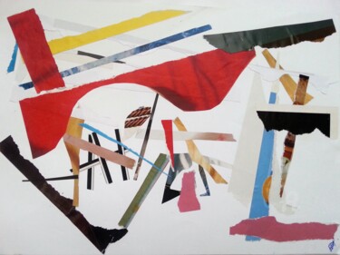 Collages intitulée "Craies et Pastels" par Diane K, Œuvre d'art originale, Découpages