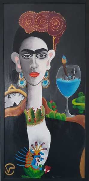Pintura intitulada "Frida" por Velimna, Obras de arte originais