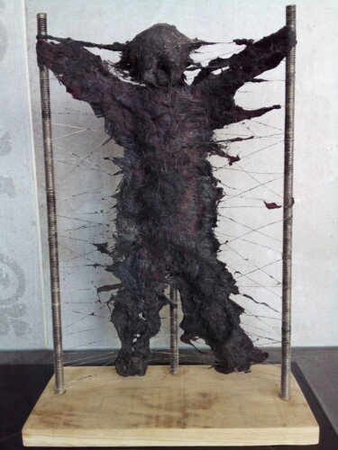 Rzeźba zatytułowany „Naissance” autorstwa Serendipity Liche, Oryginalna praca, Papier mache